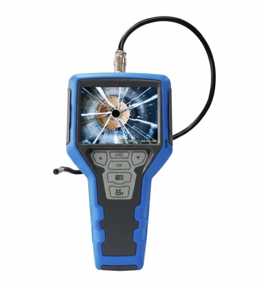 Industrial videoscope with 360-degree articulating probe for NDT inspection